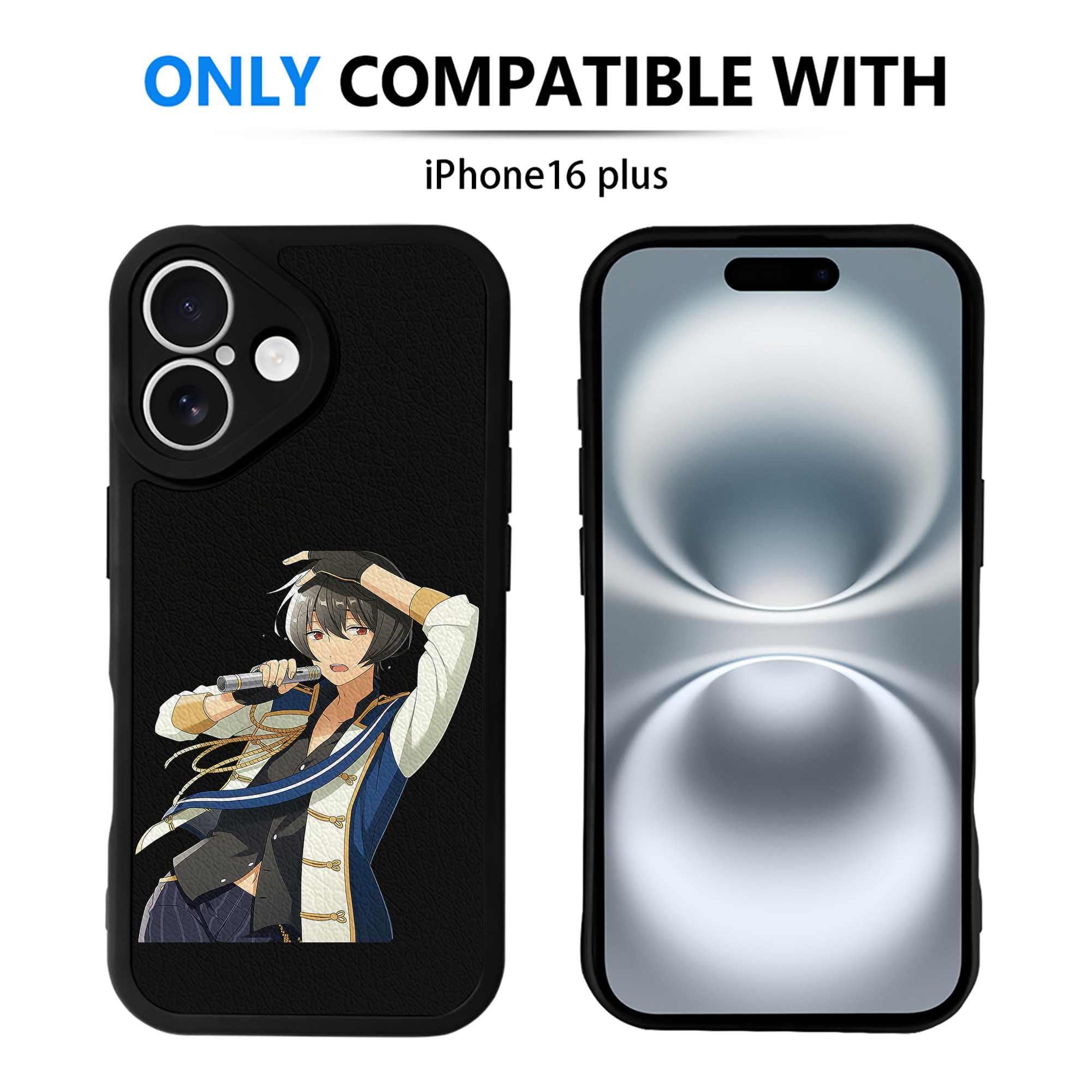 （画像用） あんさんぶるスターズ! Ensemble Stars 【iPhone 16シリーズ対応】シリコンスマホケース（レザー調） 材質：シリコン